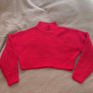 Women's Red Knit Sweater